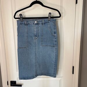 Mimi & Maggie Light Blue Pencil Skirt